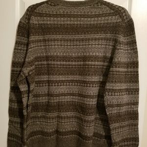 1905 collection wool blend crew neck fair isle sweater